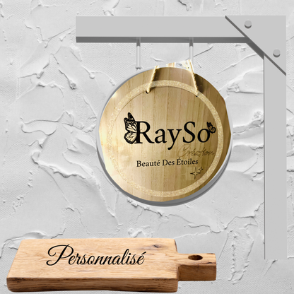 Enseigne en bois gravée personnalisée RaySo